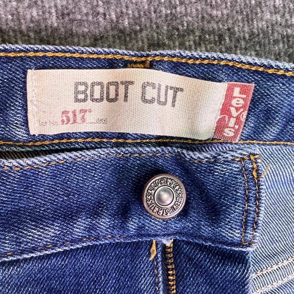 Levis 517 Jeans Men 35x32 Blue Bootcut Denim Western Cowboy Rodeo Retro Tag38x34